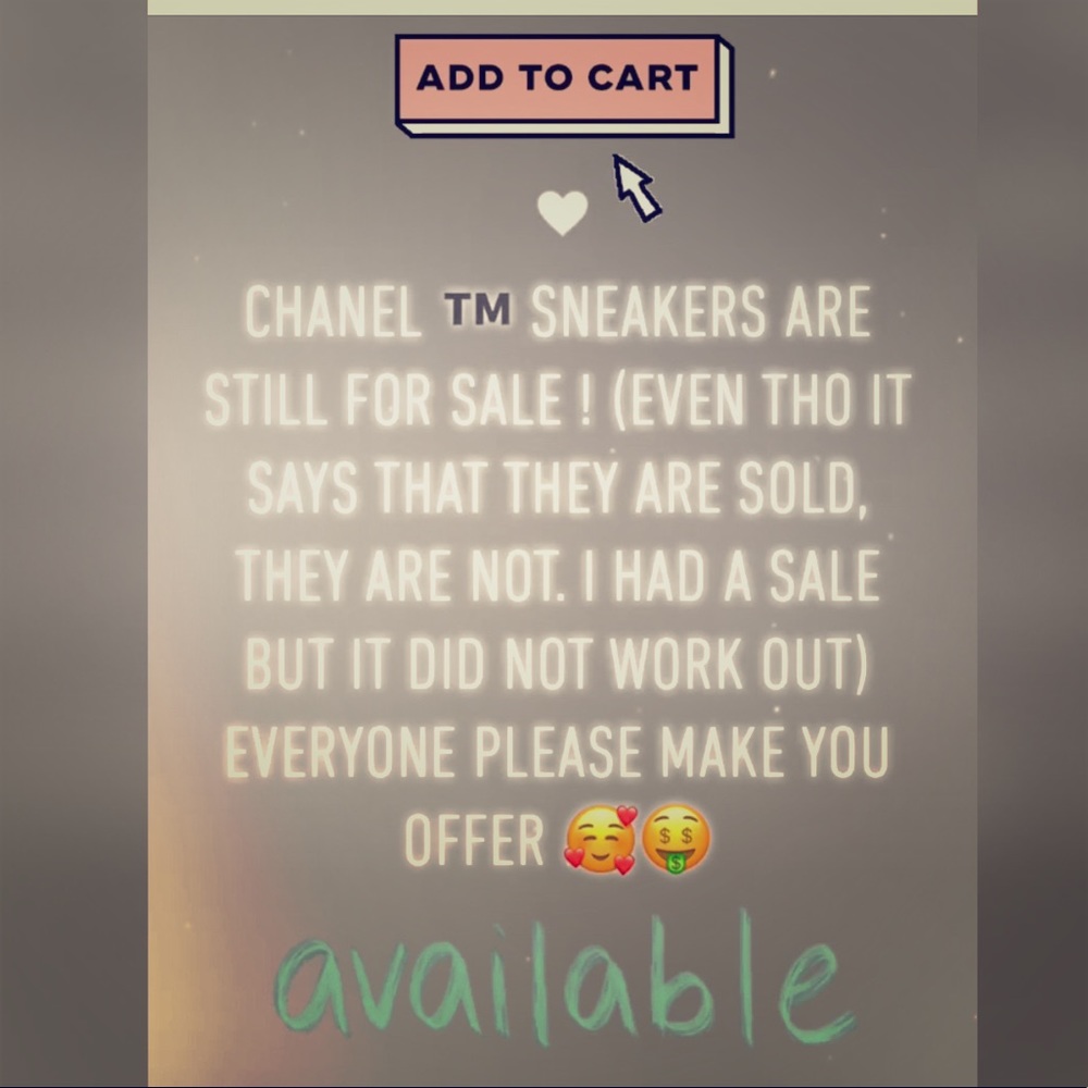 MAKE YOUR OFFER ON MY CHANEL-SNEAKERS